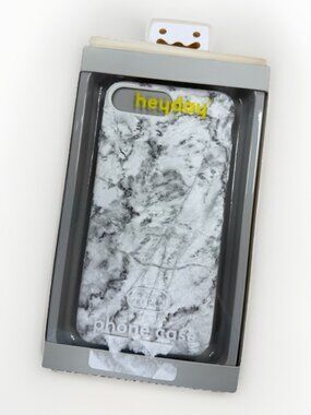 heyday Phone Case for Apple iPhone 6, 7, 8 Plus White Marble Silicone